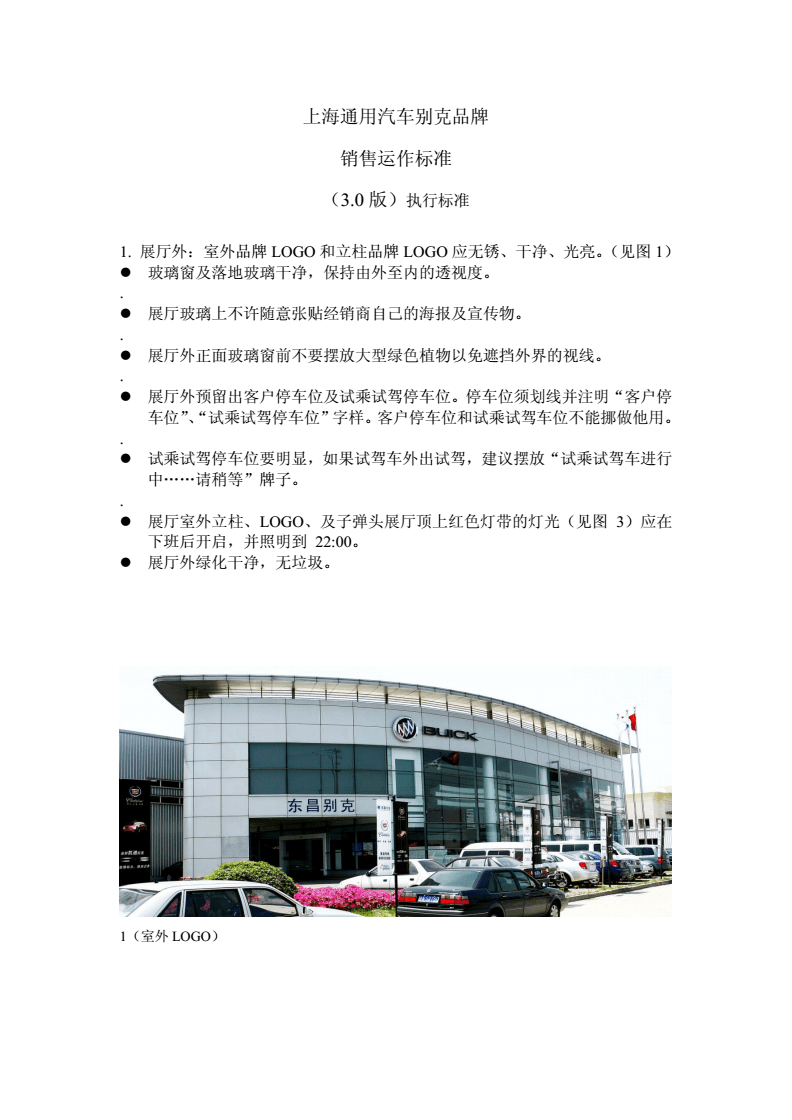 上海通用汽车别克品牌销售运作标准.pdf